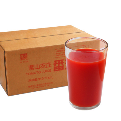 紫山农庄番茄汁 310ml*6厦航饮品 新疆特产浓缩鲜榨罐头水果饮料