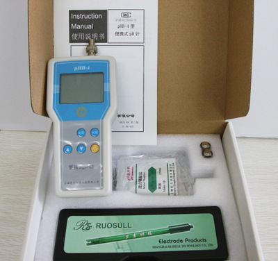 包邮智光PHB-4型便携式pH酸度计 手持式精密PH计 PH值检测仪
