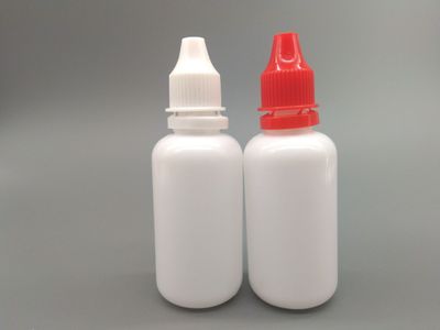 产地货源小塑料瓶子30ml 滴眼液瓶 白色眼药水瓶 保险盖瓶
