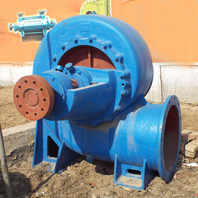厂家直销350HW卧式混流泵大流量低扬程柴油机水泵14寸农用灌溉泵
