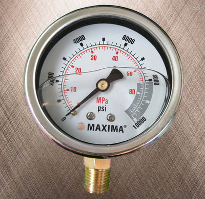 气动液压泵标配不锈钢压力表 液压泵压力监控 专用压力表