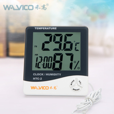 探头湿温度计多功能数字准确传感器显示器室内检测仪干湿度计