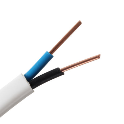 国标现货正泰电线电缆二芯护套线平行线家装明线bvvb2*1平方100米
