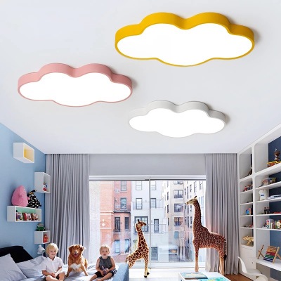 可爱卡通儿童卧室灯云朵吸顶灯 简约北欧幼儿园吸顶装饰灯具批发
