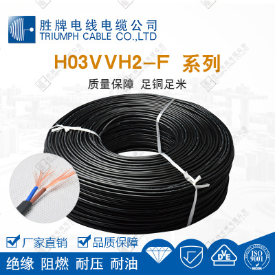 现货供应欧标电线电缆VDE护套线H03VV-F 2芯0.5平方PVC护套线