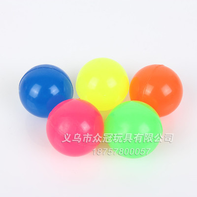 厂家直销批发来样定制弹力球 橡胶实心跳跳球 自动售球机扭蛋玩具