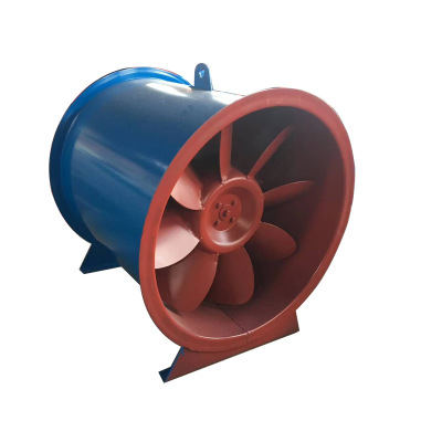 厂家销售风机  耐高温轴流式通风机 定制HTF-I型消防高温排烟风机