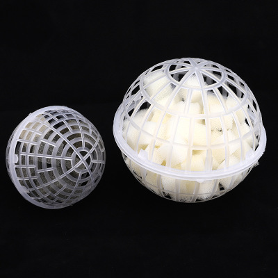 塑料多孔悬浮球填料水处理组合填料生物球纤维球水塔鲍尔环填料