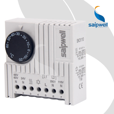 saipwell推广动力配电柜SK3110温控器 水泵控制柜温控器 电子式