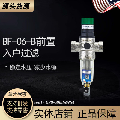 滨特尔BF-06-B前置过滤器BF-10-B管道稳压减压过滤器保护全屋净水