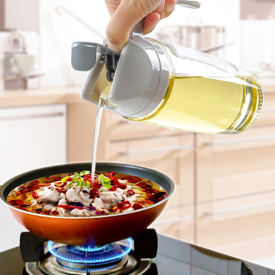 T2118玻璃油壶 调味瓶  自动开合大号 酱醋油瓶防漏家用 厨房用品