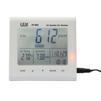 CEM 室内二氧化碳检测仪 温度 湿度 功能检测 三合一DT-802