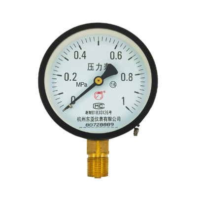 杭州东亚压力远传压力表表油压表电接点Y100Y60100mm60mm真空表