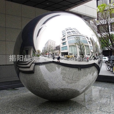 厂家直销不锈钢圆球 镜面抛光景观装饰空心球 广场花园摆设大钢球
