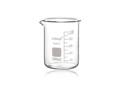 低型玻璃烧杯 透明刻度 实验室化学反应瓶杯 耐腐蚀