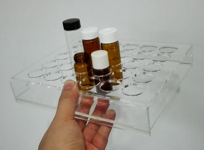 定制  实验用 有机玻璃试管架 瓶架 比色管架