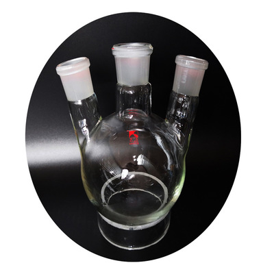 正元 厂家直销 高硼硅玻璃三口瓶  直三口瓶 高温耐热 GG-17