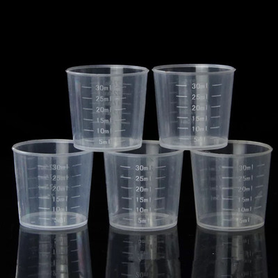供应30 100ML塑料量杯 塑料量筒 小量杯 30毫升量杯