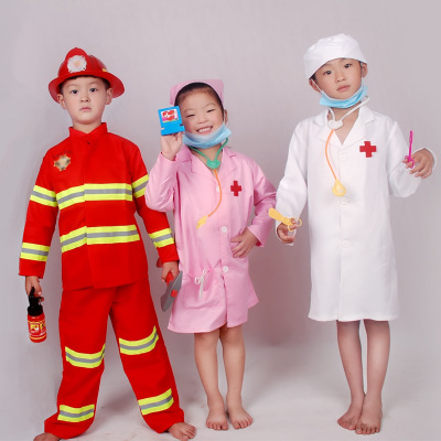 万圣节儿童道具服幼儿演出服元旦表演服小学生医生护士消防员服装
