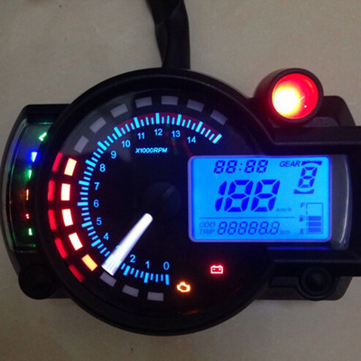 通用型摩托车液晶仪表摩托车LCD仪表里程表改装转速表电子表