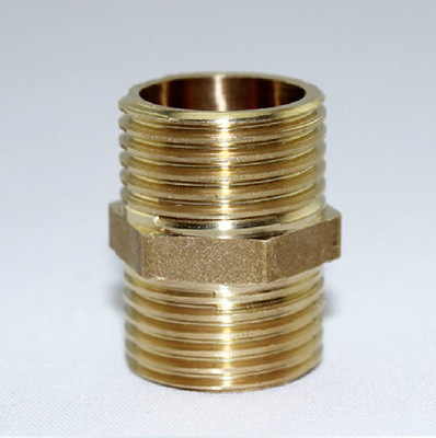 厂家直销 4分-2寸铜对丝 外丝双外牙铜直接水管接头铜接头