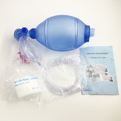 医用PVC简易呼吸器 人工呼吸复苏气囊救护车配置人工呼吸复苏球囊
