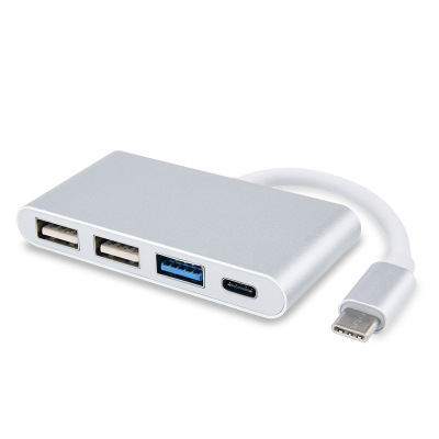 跨境 type-c转hub集线器USB3.1转usb分线器 usb3.0hub一拖三扩展