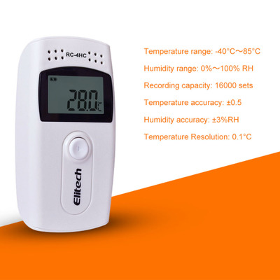 RC-4HC温湿度记录仪温湿度计gsp药品冷藏运温湿度计仓库大棚