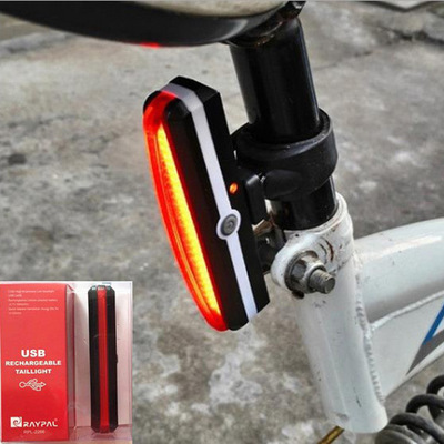 2266自行车灯尾灯警示灯USB充电安全灯山地车单车夜骑装备