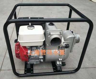 本田动力4寸汽油泥浆泵GX390便携式杂质泵重力污泥泵防汛应急水泵