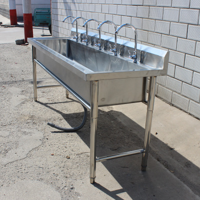 不锈钢洗手槽商用洗手池洗碗洗刷池水池学校食堂订做水槽
