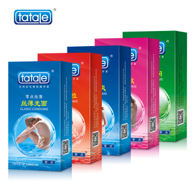 tatale零点螺纹超薄颗粒10只装安全套避孕套情趣计生用品批发代理