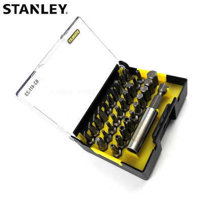史丹利31件6.3mm系列旋具头和磁性接杆组套装A电动批头63-411-23