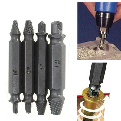 螺丝提取器 螺丝钉螺栓拆除器 高速钻头配件套装取出器