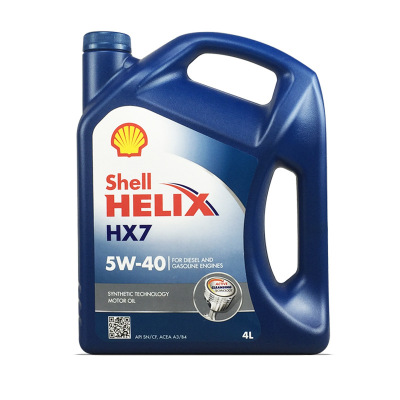 德国原装欧盟半合成机油蓝壳喜力HX7 5W-40 汽车机油车用润滑油4L图1