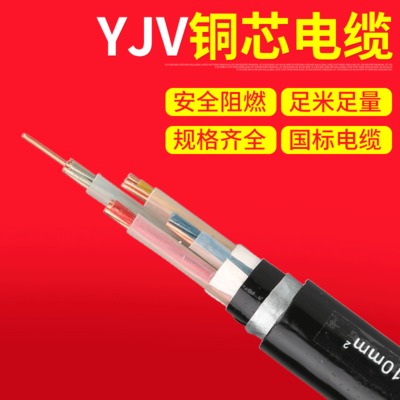 YJV22-0.6_1KV 4x10mm 国标铜芯电力电缆输配电用中低压电缆批发