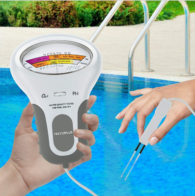 CL2&PH泳池水质检测仪器ph测试仪电子监控仪泳池余氯测试便携式