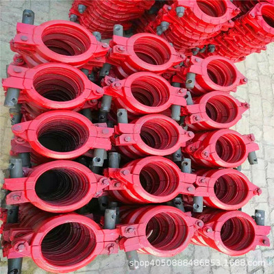 泵车专用锻造快速管卡泵管 混凝土泵管管卡125高低压加重铸造管卡