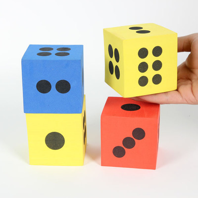 酒吧创意玩具骰子创意礼品筛子色子游戏道具eva泡沫骰子6.3cm4个