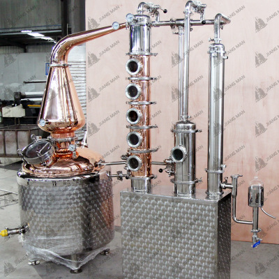 厂家直供多功能蒸馏设备、全紫铜蒸馏器、纯露精油萃取设备