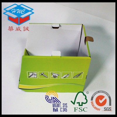 深圳印刷厂家 批发定做 电工用具收纳箱 五金用具展示盒 纸质PDQ