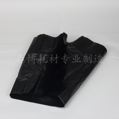 黑色大号垃圾袋加厚平口式一次性塑料桶袋实验室用垃圾袋单只价