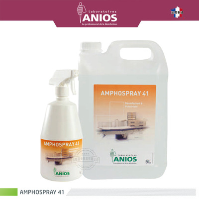 ANIOS法国进口AMPHOSPRAY 41季铵盐类快干消毒剂表面消毒剂