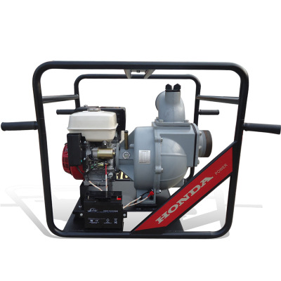 本田汽油机水泵6寸口径大流量抽水机小型手抬便携式排水泵
