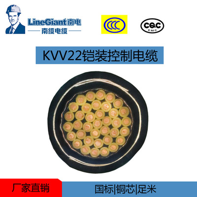 KVV22 30芯铜芯铠装信号控制电缆 聚氯乙烯绝缘电力电缆