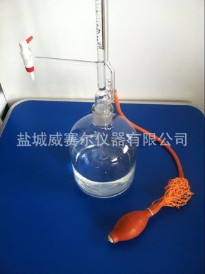 实验仪器50ml透明双四氟活塞全自动滴定管 2L试剂瓶 含双联球