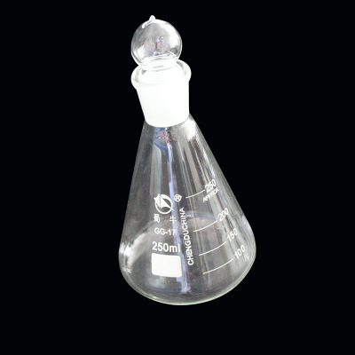 磨口具塞三角烧瓶 实验化工用锥形瓶 耐高温玻璃仪器 工厂直营