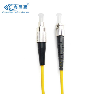 ST-FC光纤跳线单模单纤stfc卡头对圆头网络级PC光缆尾纤