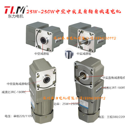 TLM东力90W单相220V微型减速电机调速电机M590-502+5GU90RT+US