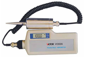 胜利VC63A数字测振仪 振动测试仪测试振动速度加速度/ 振动位移